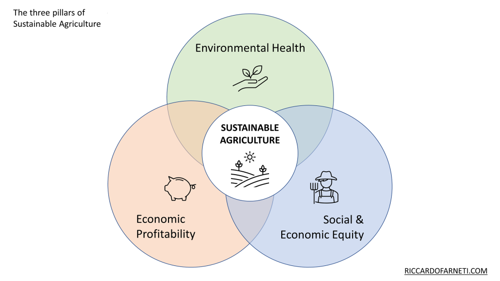 The three pillars of Sustainable Agriculture - Riccardo Farneti